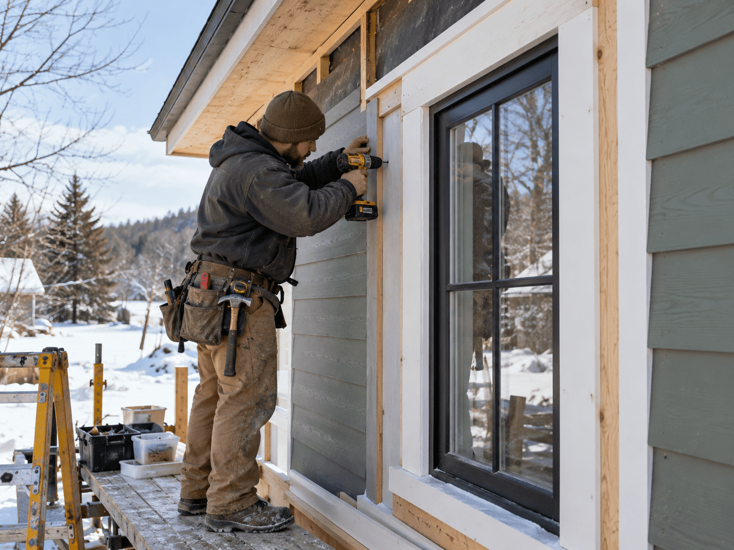 Carpentry framing and exterior construction